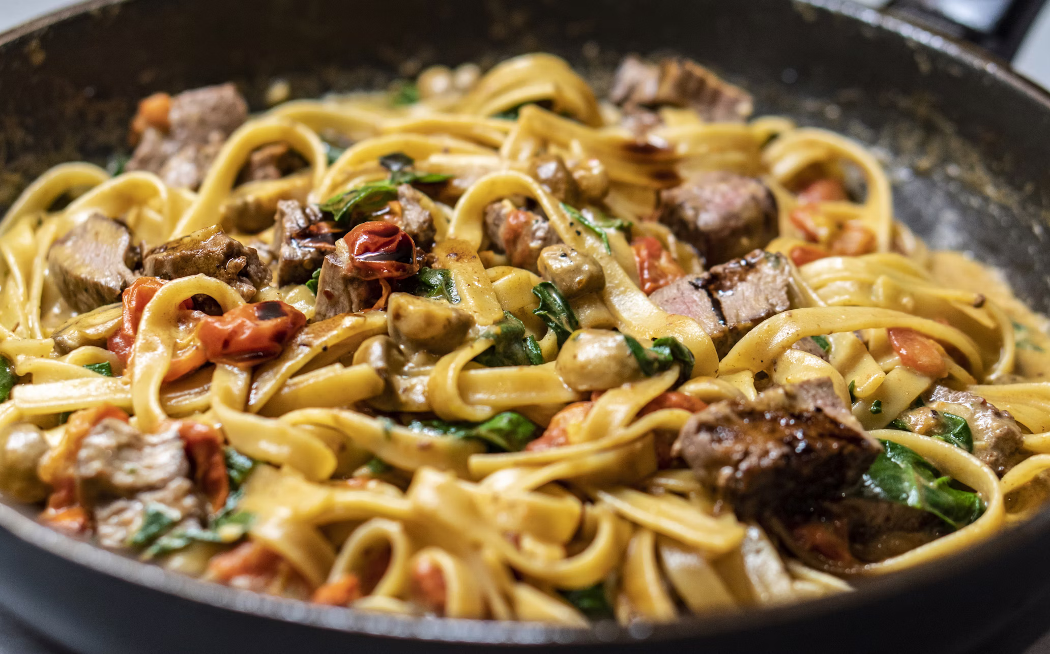 Truffle mushroom pasta